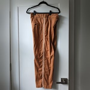 Cropped Wide Leg Tuxedo Striped Pants